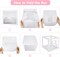 Baby Boxes for Baby Shower Decoration with 8 Letters and 36 Balloons 4pcs Clear Balloon Boxes BABY Blocks for Girls Birthday Party Decorations(Pink)